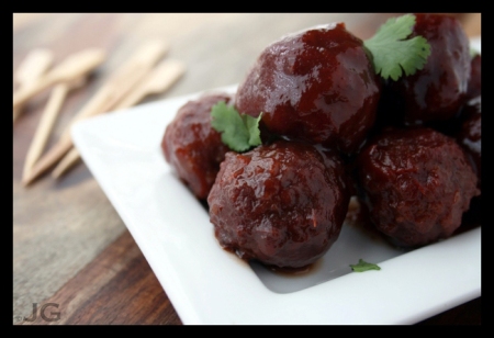 sweet and spicy turkey meatballs